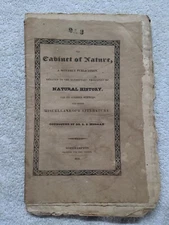 Cabinet of Nature Cabinet of Natural History Book Pamphlet LS Morgan 1828 1820s