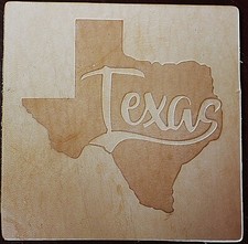 ACRYLIC Leather Embossing Stamp - TEXAS SHAPE - for Veg Tanned Leather