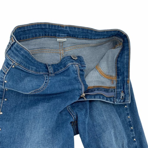 Yamamay Girls Embellished Tapered Leg Skinny Ankle Denim Jeans Blue Size Medium - Picture 8 of 12