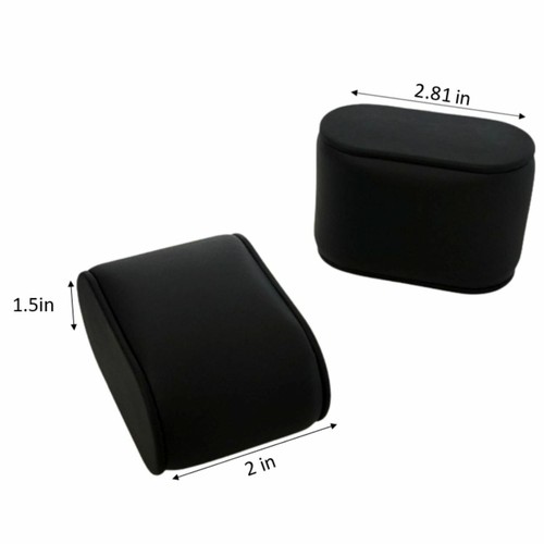 LOT DE 6 OREILLERS MONTRE MOYENNE NOIR POUR ÉTUI MONTRE RANGEMENT BOITE BIJOUX ORGANISATEUR - Photo 2/5