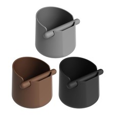 Coffee Waste Container Espresso Grinds Knock Box Tamper Tube Bin Black Bucket oz