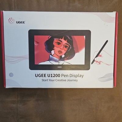 Ugee U1200 Graphics Tablet Pen Display with HDMI USB and Pen