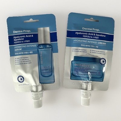 2x Derma Prep Hyaluronic Acid Squalane Hydrating Serum + Cream
