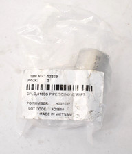 Lot of 2 Straight Coupling Pipe Stainless Steel 1/2" FNPT Socket x Socket