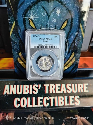 PCGS MS65 SILVER 1976-S BICENTENNIAL SILVER QUARTER