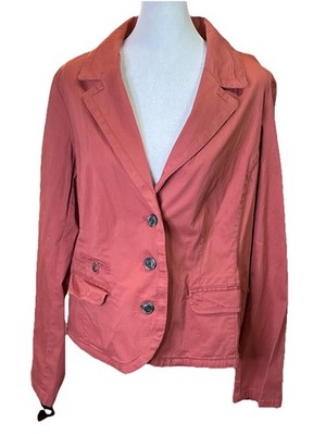 Sonoma Life + Style marsala blazer jacket women large NWT cotton stretch