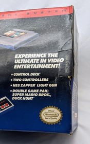 Nintendo Entertainment System NES Action Set (solo scatola) Vintage