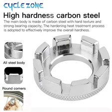 Bicycle Spoke Wrench Hard Steel 8 Way Bike Rim Truing Tool Adjust Wheel Spokes