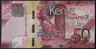 Banknote Kenia / Paper Money Kenya 50 Shilling (KES) 2019
