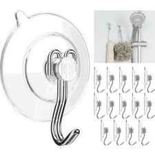 Suction Cup Hooks, Stainless Steel Heavy Duty Wall Bathroom Glass 24 pack