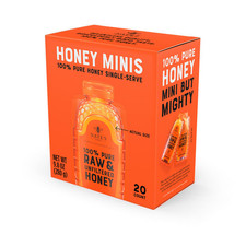 Nature Nate's Honey Minis 100 Pure Raw and Unfiltered Honey 20 Single Serve New