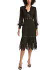 Tadashi Shoji Ridley Bishop Sleeve Midi Dress Women's