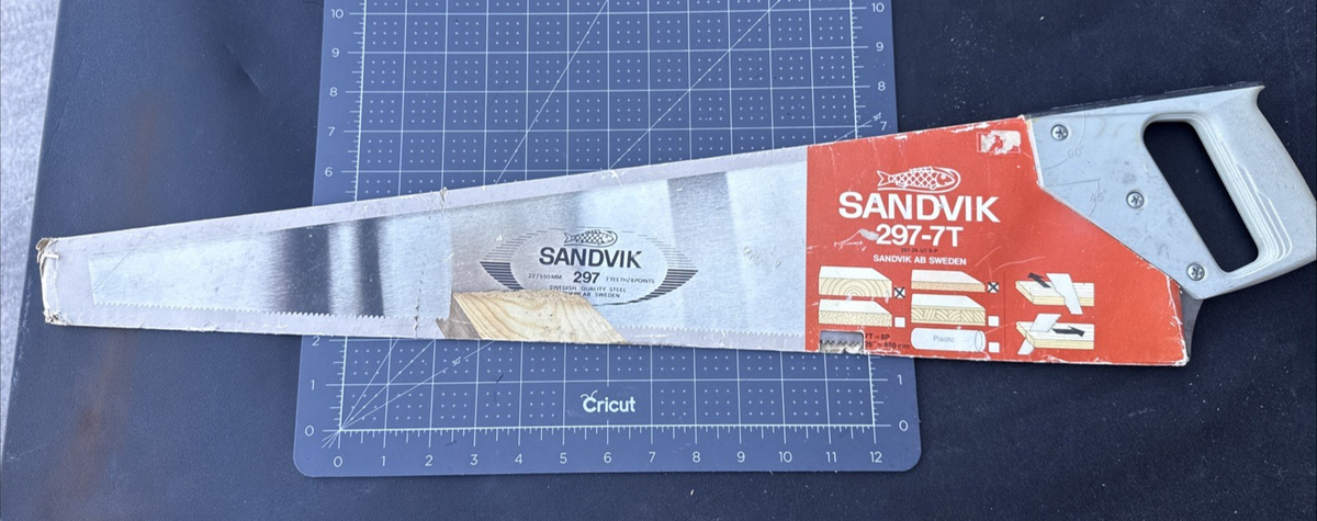 Vintage SANDVIK 297 7T/8P 26” Hand Saw Sweden | eBay