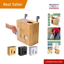 Compact Trash Bag Dispenser and Grocery Holder - Ideal for Under Sink - 13 Gal