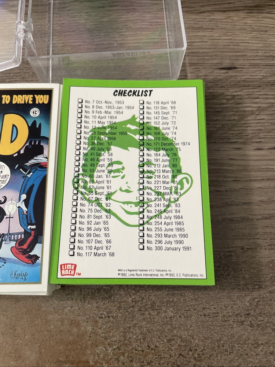 MAD MAGAZINE COVER ART 2ND SERIES 2 COMPLETE TRADING CARDS