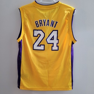 Adidas Kobe Bryant #24 Los Angeles Lakers Jersey Youth Size Large