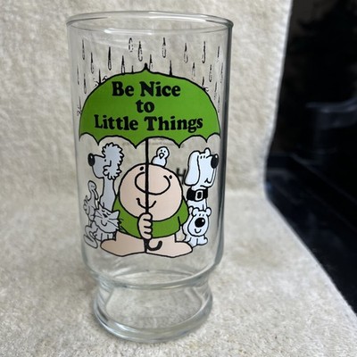 Vintage 1979 Ziggy Coca-Cola Pizza Inn ''Be Nice to Little Things'' 6''  Glass 