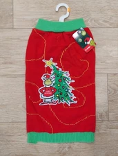 NWT "The Grinch" Dog Sweater By Fetch For Pets Size MEDIUM 