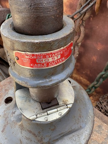 MORSE-STARRETT #2 HAMMER STRIKE IMPACT WIRE ROPE CABLE CUTTER 1-1/2" CAPACITY - Picture 3 of 6