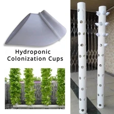 50pcs Diy Hydroponic Pots Vertical Tower Growing System Soilless Device Farm Set