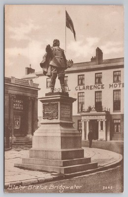 Blake Statue Bridgwater Somerset UK Topographie Vintage