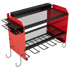 Power Tool Organizer Wall Mount with Charging Station Garage Organizer