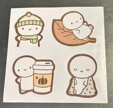 NEW The Coffee Monsterz Co. Autumn 🍂 Fall Sticker Seals Stickers TCMC