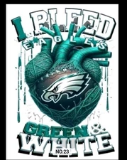 Philadelphia Eagles 10" DTF Heat Transfer Iron On FREE Shipping    