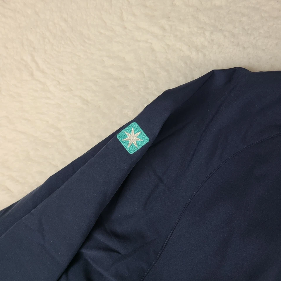 Foot Joy Pull Over Mens Medium Navy Blue Quarter Zip Sweater Windbreaker Rain - Image 4 of 4