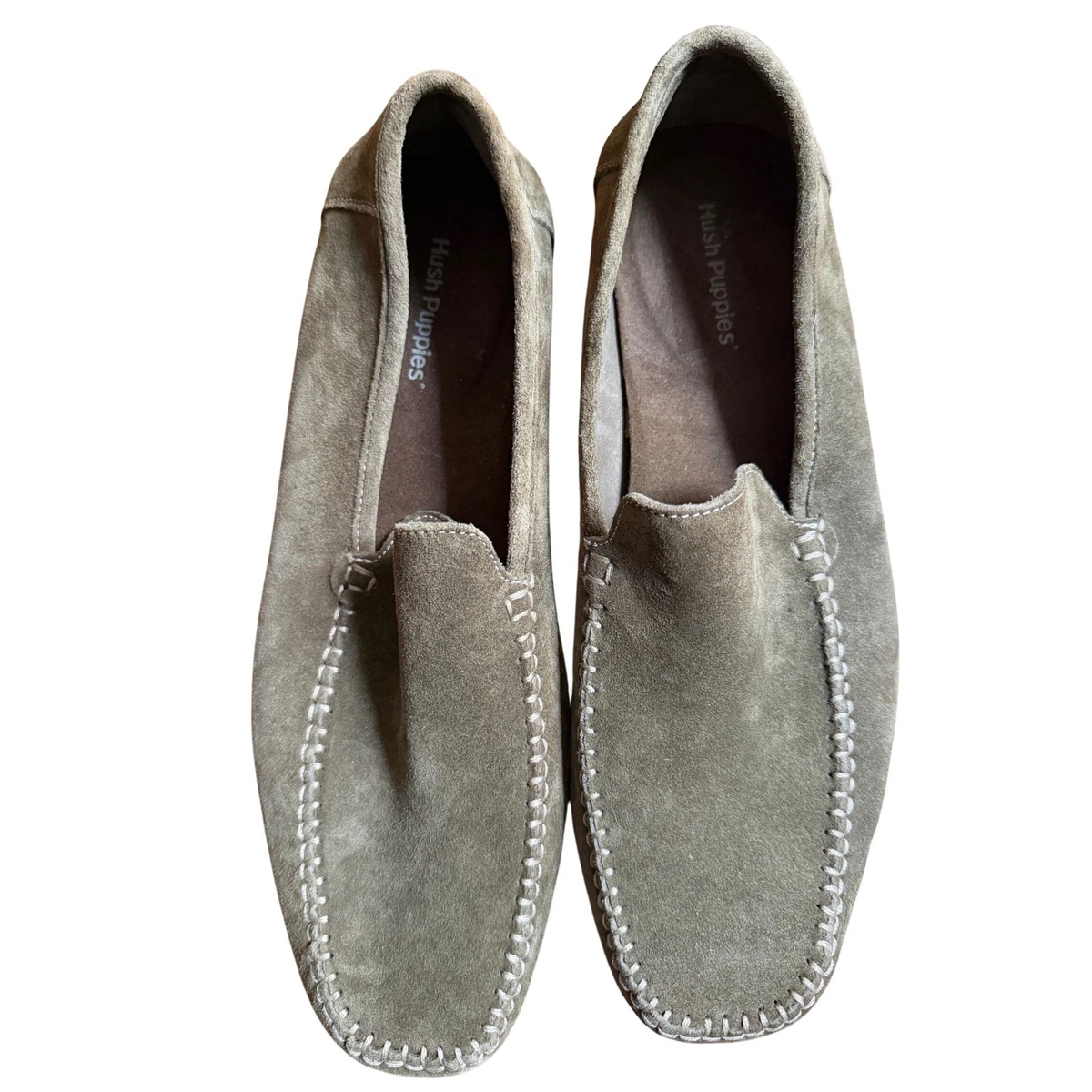 Hush Puppies Roadster Sage Suede Loafers Mens 12 M Driving Mocs 16263 Amazon.com | Hush Puppies Men main image 4