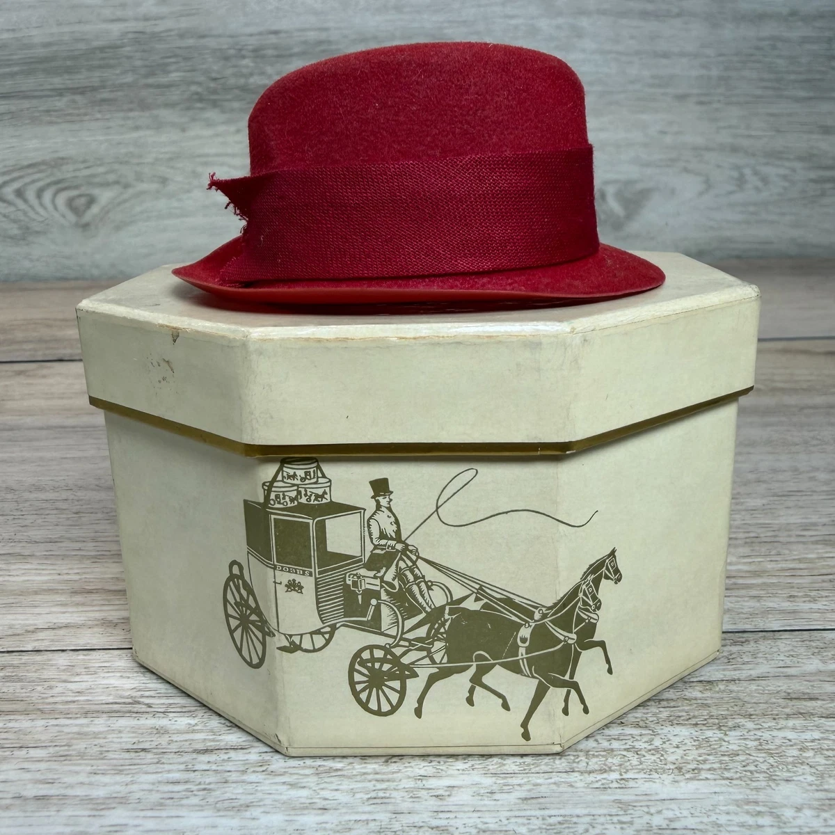 Red Original Vintage Hat Boxes for sale | eBay