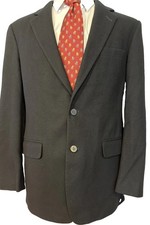 Brooks Brothers 100% Pure Cashmere Blazer 39R Black Fleece Made in USA