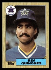 1987 Topps #561 Rey Quinones Rookie Card Seattle Mariners. rookie card picture