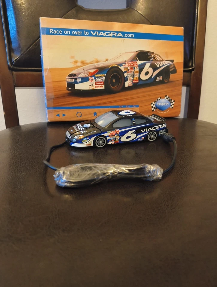 Vintage Y2K Retro Viagra Racing Gaming Mouse Computer 2000's Novelty Ford Promo - Image 2 of 4