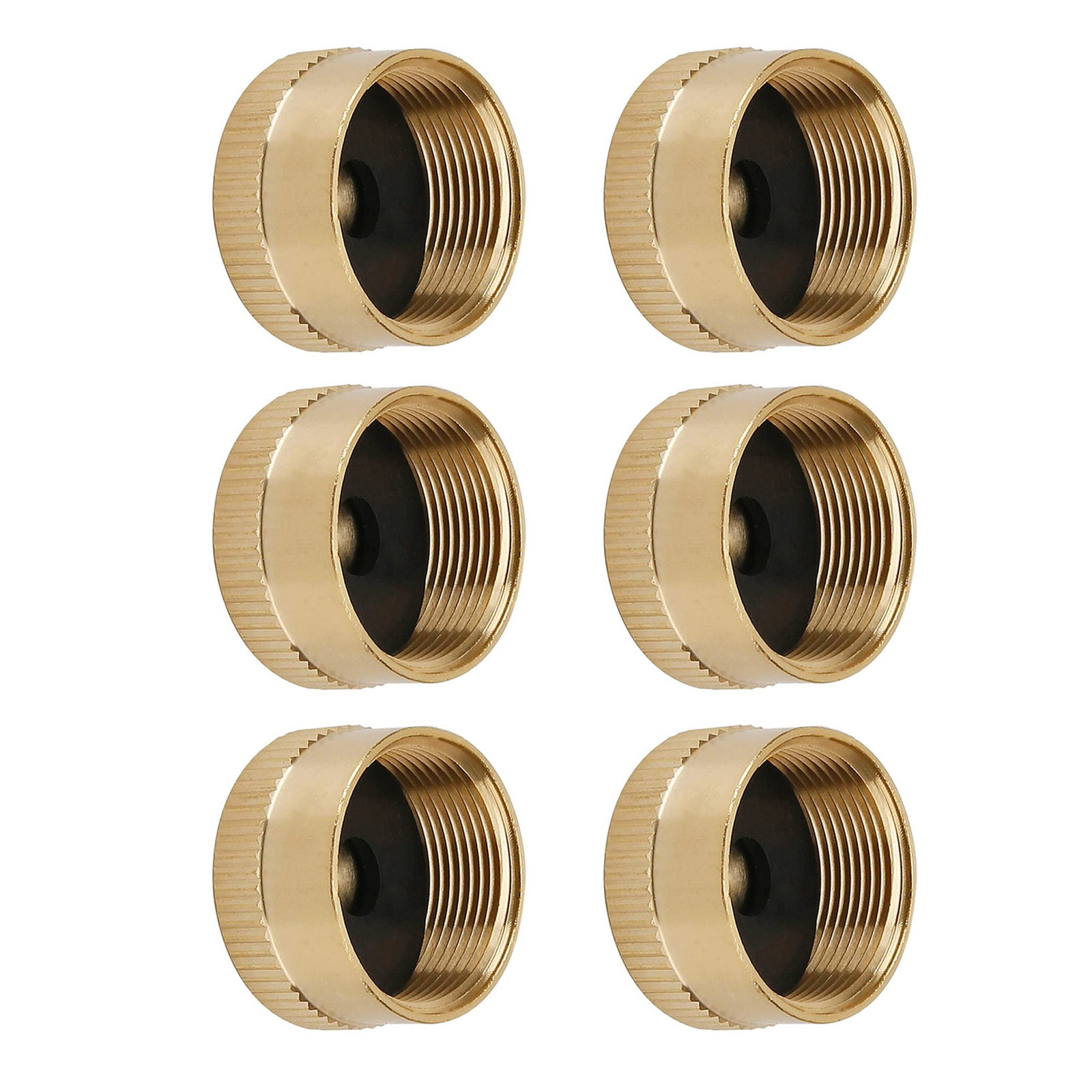 6PCS Solid Brass Propane Bottle Caps Cover For 1 LB Gas Tank Cylinder Seal