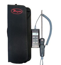 Dwyer 471B-1 Thermo-Anemometer Digital Test Instrument w/ Case  Probe Tested
