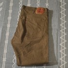 Levi's Mens Slim Straight Brown Medium Wash Denim Jeans 5-Pocket Logo — photo 5