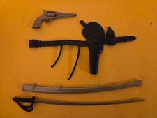Dark Blue 4 piece Cavalry Gear Set toy pistol Custer Maddox Zeb Marx Johnny West