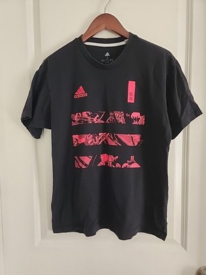 Adidas Men's Captain Tsubasa # 10 Manga Football Soccer Black T-Shirt Sz Small