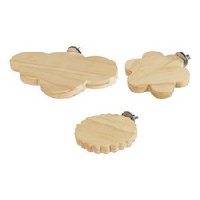 Bird Perch Stand Hang Wood Parrot Playground Branch Toys for Parakeets Gerbil