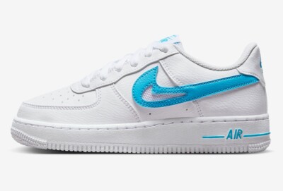 Nike Kinder Air Force 1 GS Turnschuhe Sneaker UK 4,5 UK 5 Weiß Schuhe FN7793 100