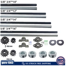 Jackshaft Kit 3/4" 5/8"X10" 12" 14" 16" #420 #35 Chain Go Kart Mini bike