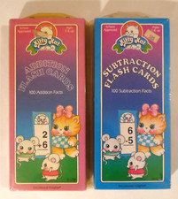 Vintage Educational Insights Kitty Kat Addition  Subtraction Math Flash Cards
