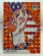 Vince Carter 2019-20 Panini Mosaic NBA Reactive Orange Prizm #258 SP - Team USA