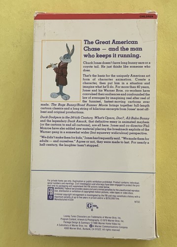 The Bugs Bunny Road Runner Movie VHS Tape Tested - Imagen 5 de 9
