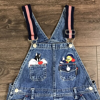 Warner Bros Looney Tunes Sylvester & Tweety Kids Vintage 90s Denim