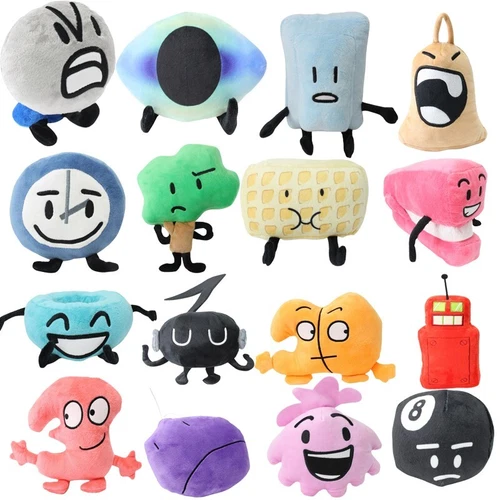Battle for Dream Island Plush Toy BFDI Leafy Number Letter Stuffed Doll Kid Gift - Bild 17 von 365