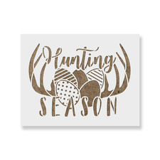 Easter Egg Hunting Season Stencil - Durable  Reusable Mylar Stencils