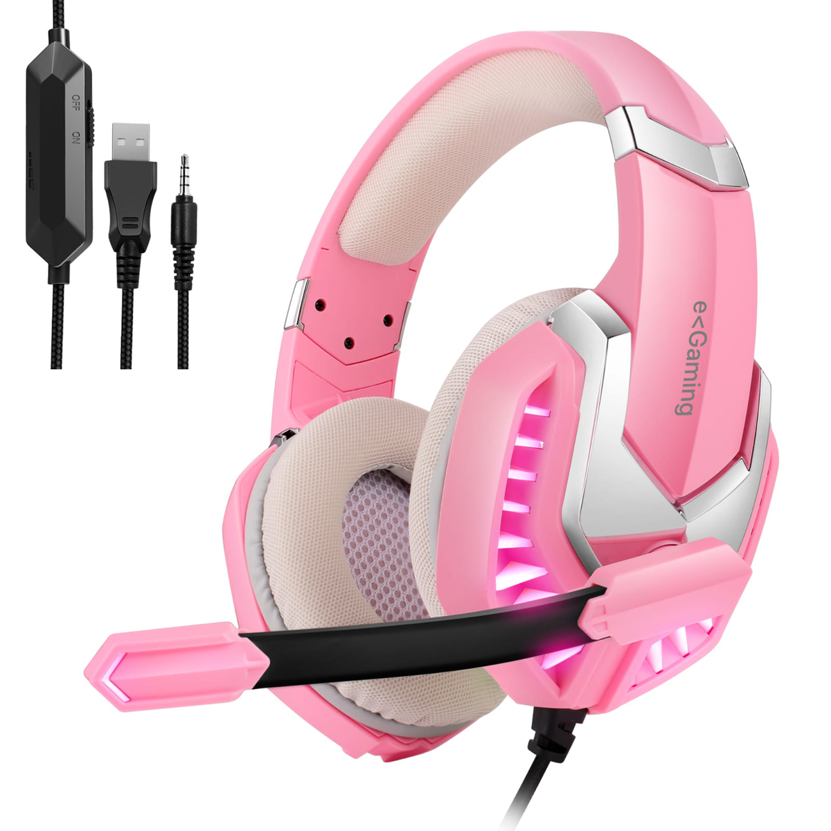 Pink Xbox Headset Bluetooth Headphones Pink Xbox Mic Cat Ear
