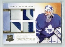 09-10 UD Upper Deck The Cup Foundations  Jonas Gustavsson  /10  Quad Patches